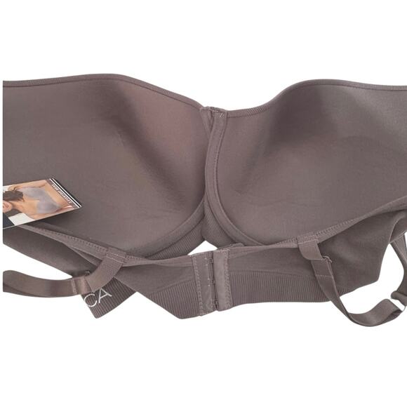 Nautica Intimates Bra Size 38DD Super Soft Underwire Dark Taupe NT7870 - Picture 5 of 7